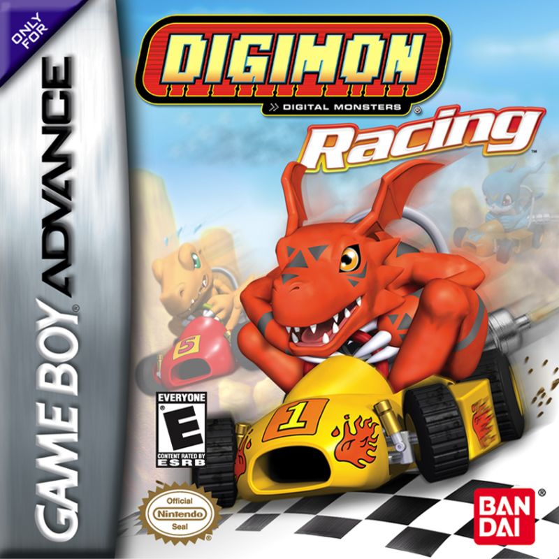 Front cover of Digimon Racing for Game Boy Advance