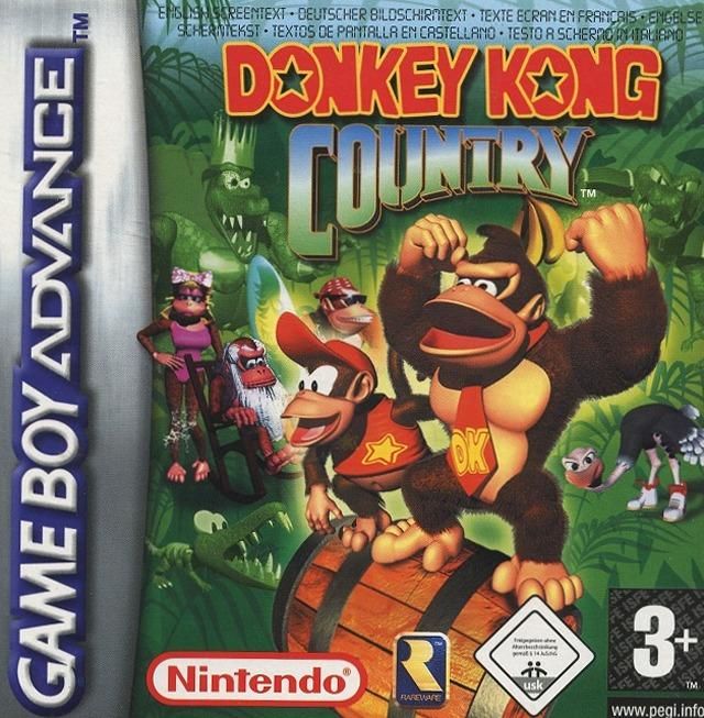 Front cover of Donkey Kong Country for Game Boy Advance