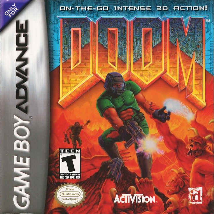 Front cover of DOOM for Game Boy Advance