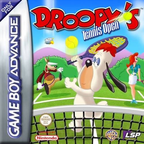 Front cover of Droopy's Tennis Open for Game Boy Advance