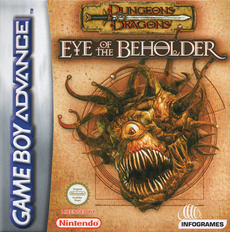 Front cover of Dungeons & Dragons: Eye of the Beholder for Game Boy Advance