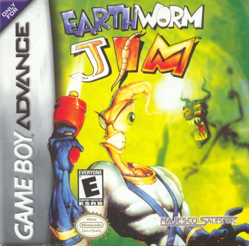 Front cover of Earthworm Jim for Game Boy Advance
