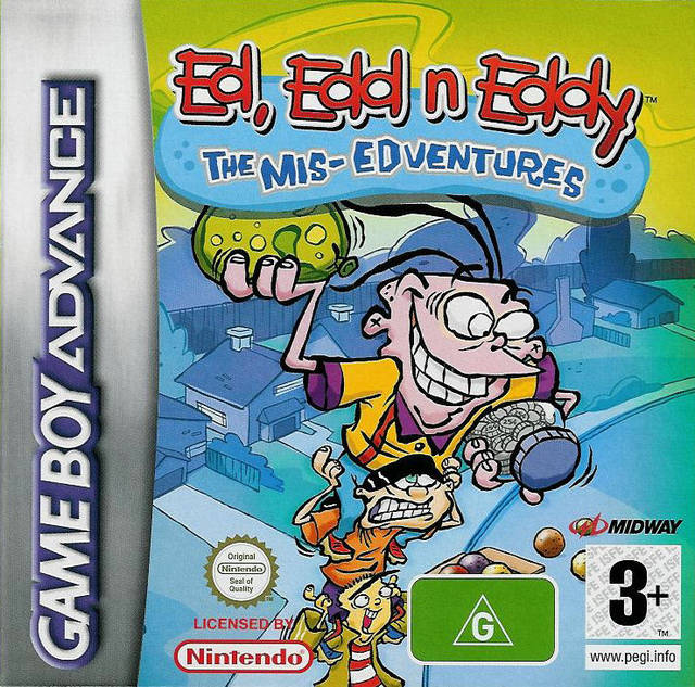 Front cover of Ed, Edd n Eddy: The Mis-Edventures for Game Boy Advance