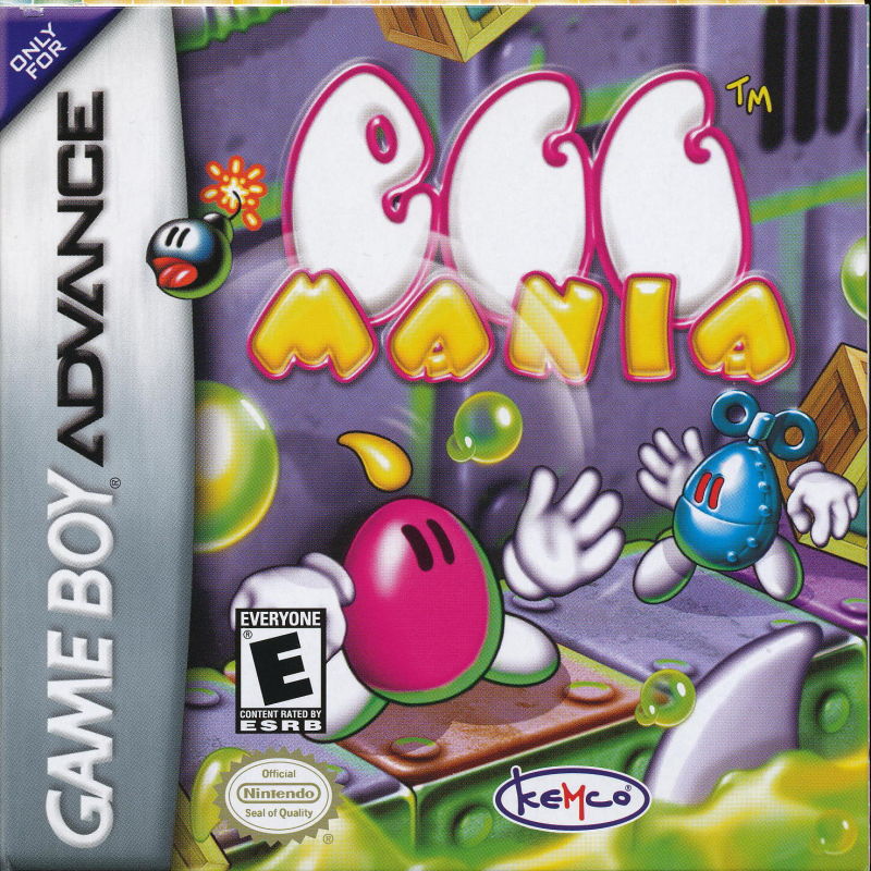 Front cover of Egg Mania for Game Boy Advance