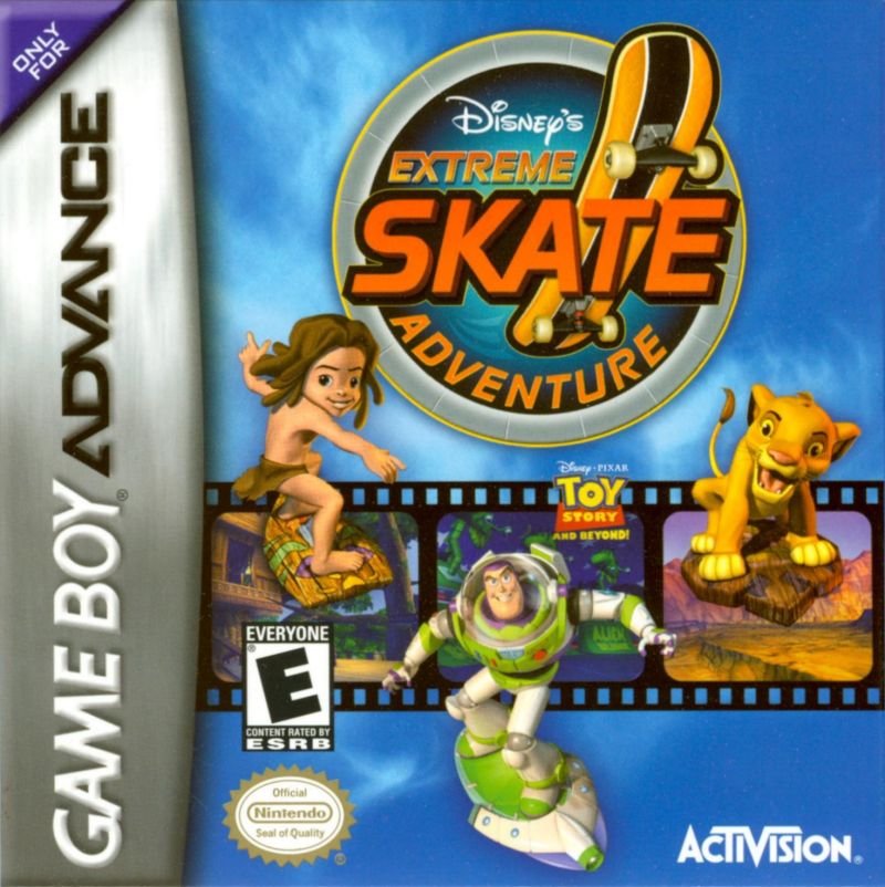 Front cover of Disney's Extreme Skate Adventure for Game Boy Advance