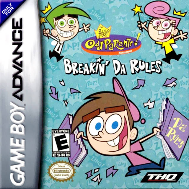 Front cover of The Fairly OddParents!: Breakin' da Rules for Game Boy Advance