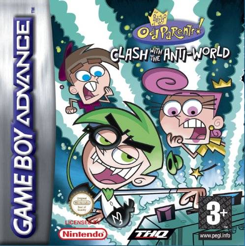 Front cover of The Fairly Oddparents! Clash with the Anti-World for Game Boy Advance