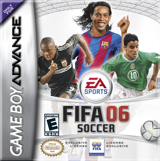 Front cover of FIFA Soccer 06 for Game Boy Advance