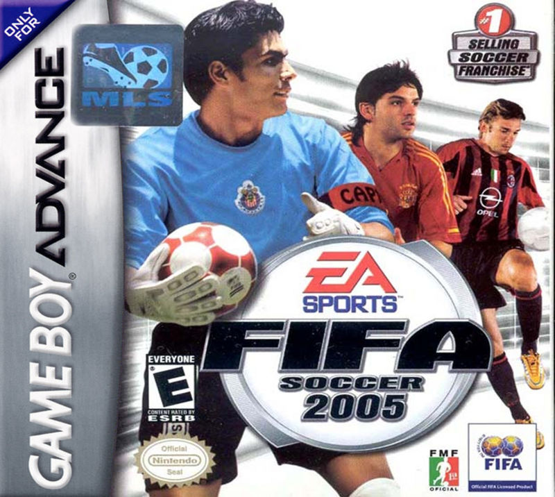 Front cover of FIFA Soccer 2005 for Game Boy Advance