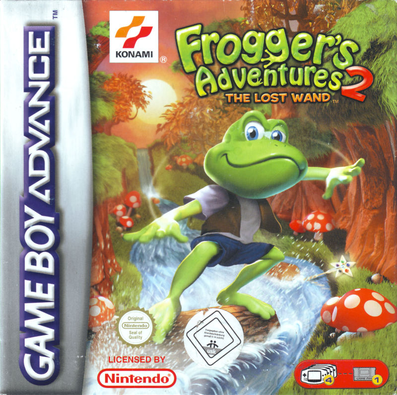 Front cover of Frogger's Adventures 2: The Lost Wand for Game Boy Advance