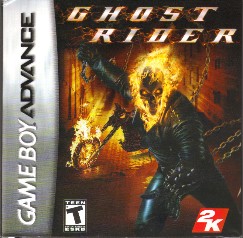 Front cover of Ghost Rider for Game Boy Advance