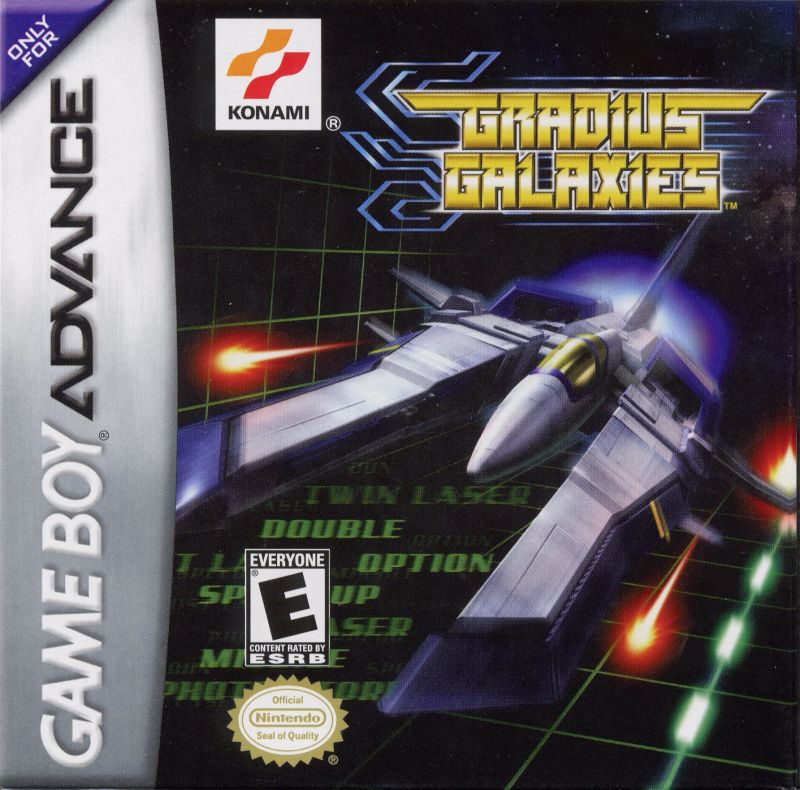 Front cover of Gradius Galaxies for Game Boy Advance