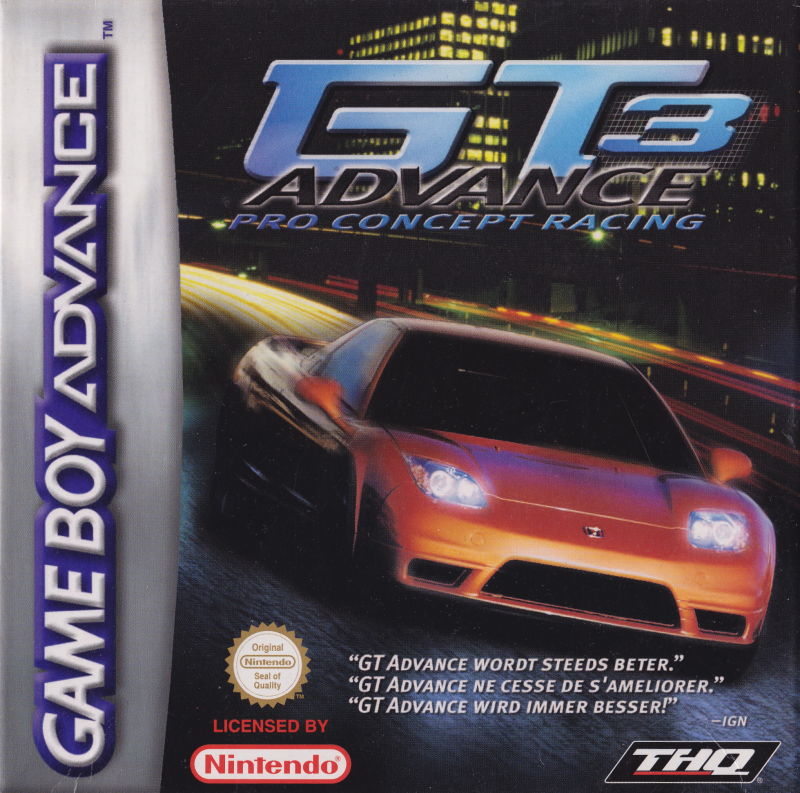 Front cover of GT Advance 3: Pro Concept Racing for Game Boy Advance