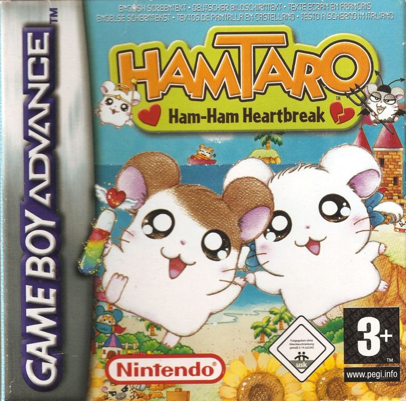 Front cover of Hamtaro: Ham-Ham Heartbreak for Game Boy Advance