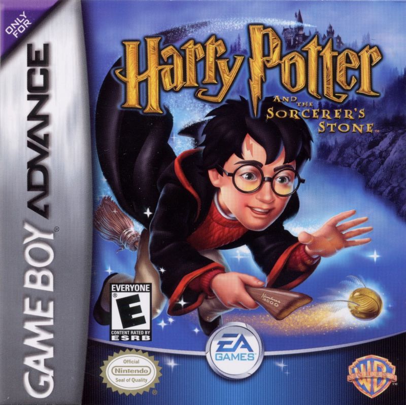 Front cover of Harry Potter and the Sorcerer's Stone for Game Boy Advance