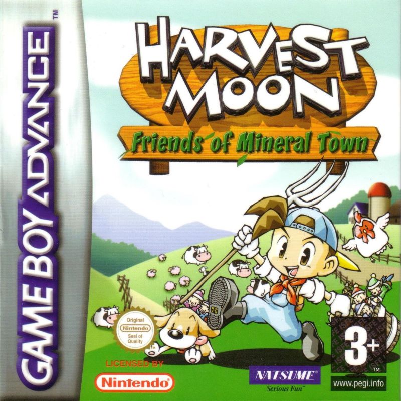 Front cover of Harvest Moon: Friends of Mineral Town for Game Boy Advance