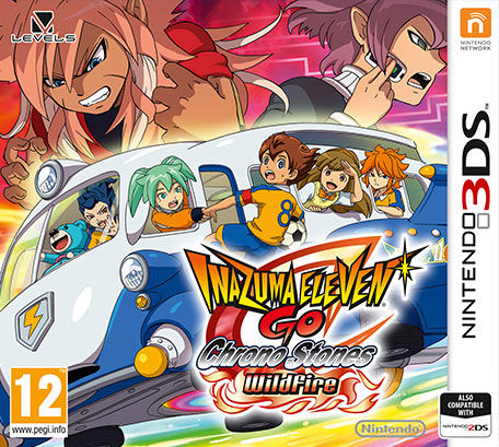 Front cover of Inazuma Eleven Go: Chrono Stones - Wildfire for Nintendo 3DS