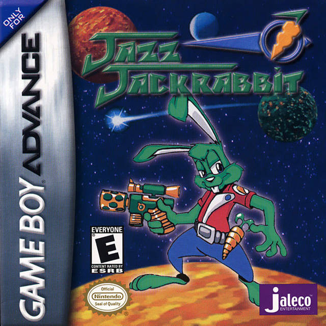 Front cover of Jazz Jackrabbit for Game Boy Advance