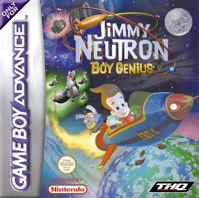 Front cover of Jimmy Neutron: Boy Genius for Game Boy Advance