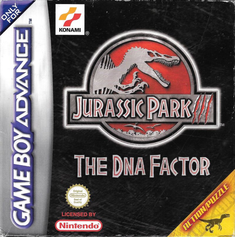 Front cover of Jurassic Park III: The DNA Factor for Game Boy Advance