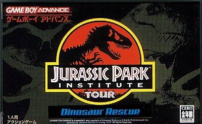 Front cover of Jurassic Park Institute Tour: Dinosaur Rescue for Game Boy Advance