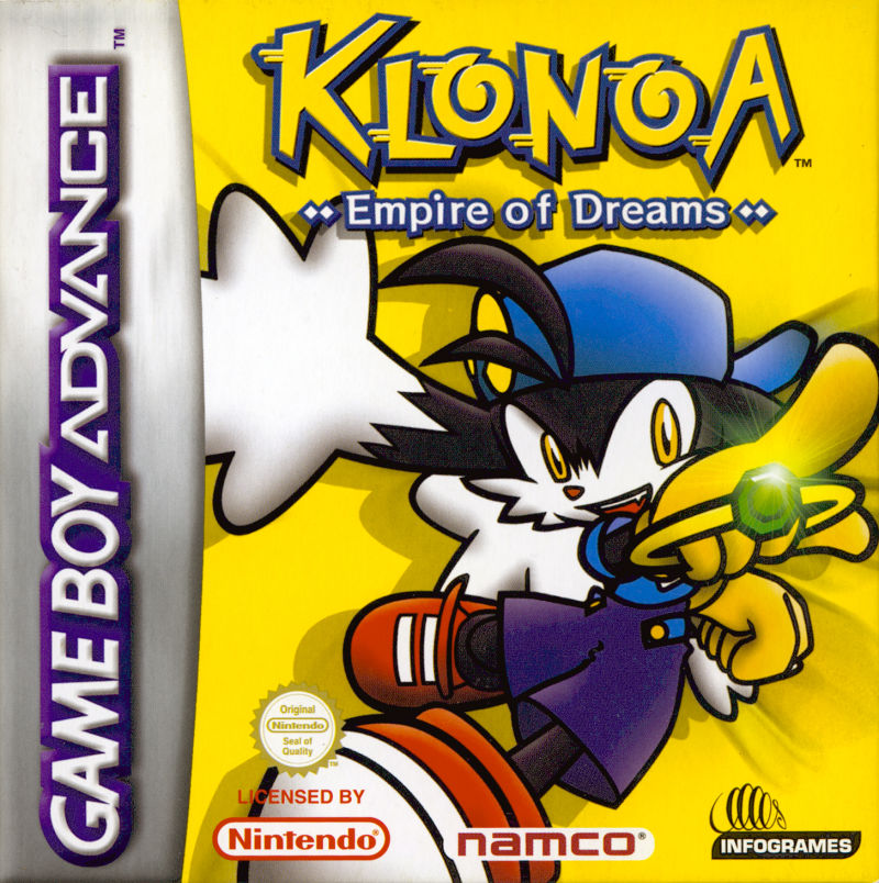 Front cover of Klonoa: Empire of Dreams for Game Boy Advance