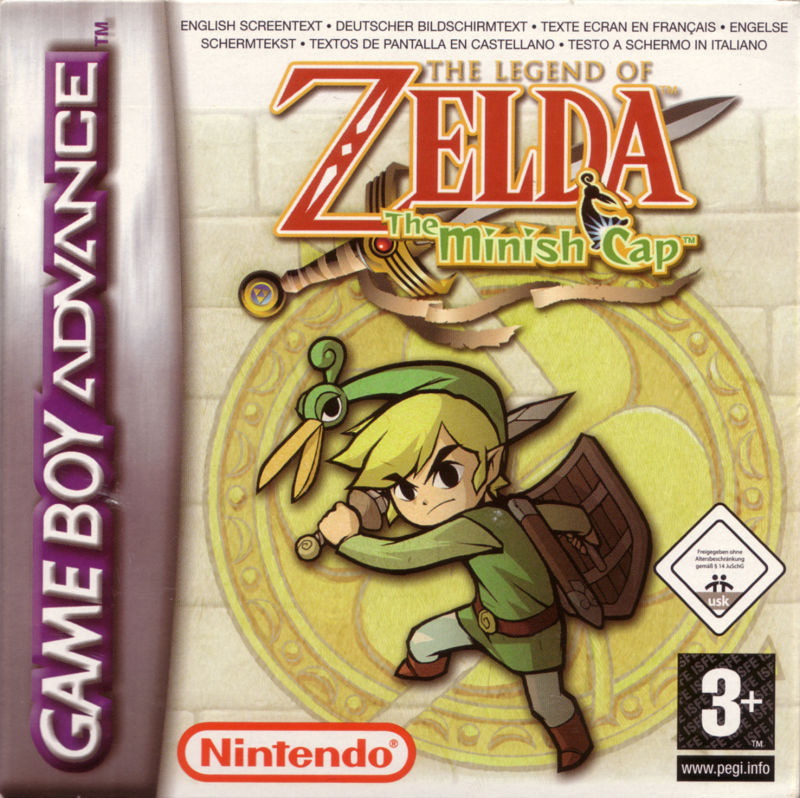 Front cover of The Legend of Zelda: The Minish Cap for Game Boy Advance