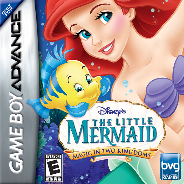 Front cover of Disney's The Little Mermaid: Magic in Two Kingdoms for Game Boy Advance