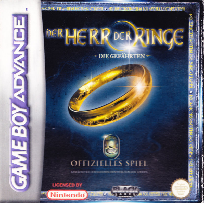 Front cover of The Lord of the Rings: The Fellowship of the Ring for Game Boy Advance