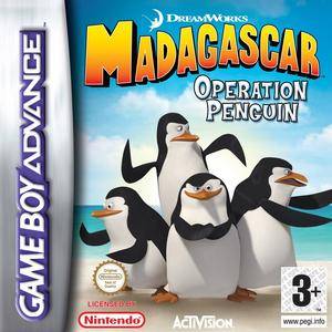 Front cover of Madagascar: Operation Penguin for Game Boy Advance