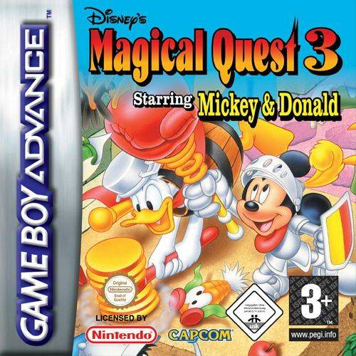 Front cover of Disney's Magical Quest 3 starring Mickey & Donald for Game Boy Advance
