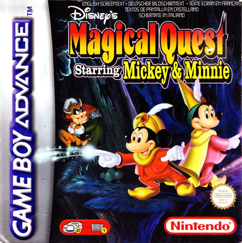 Front cover of Disney's Magical Quest Starring Mickey & Minnie for Game Boy Advance