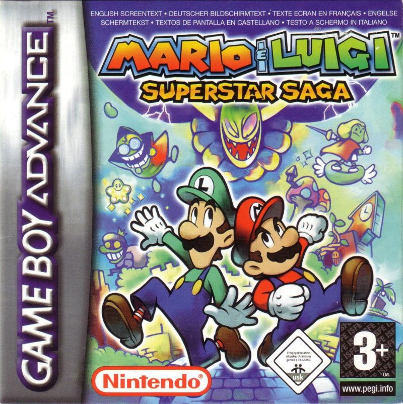 Front cover of Mario & Luigi: Superstar Saga for Game Boy Advance