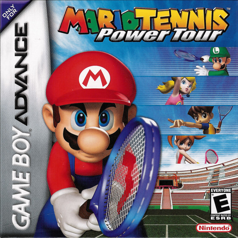 Front cover of Mario Tennis: Power Tour for Game Boy Advance