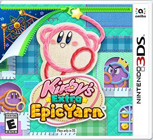 Front cover of Kirby's Epic Yarn for Nintendo 3DS
