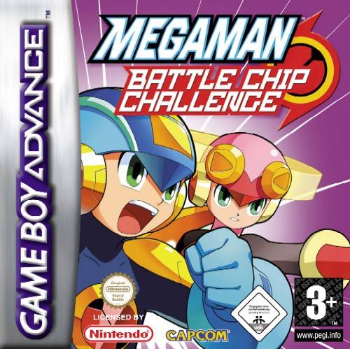 Front cover of Mega Man: Battle Chip Challenge for Game Boy Advance