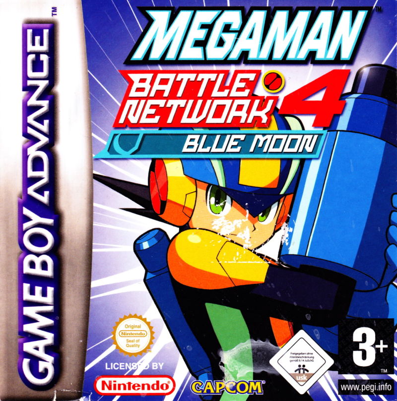 Front cover of Mega Man Battle Network 4: Blue Moon for Game Boy Advance