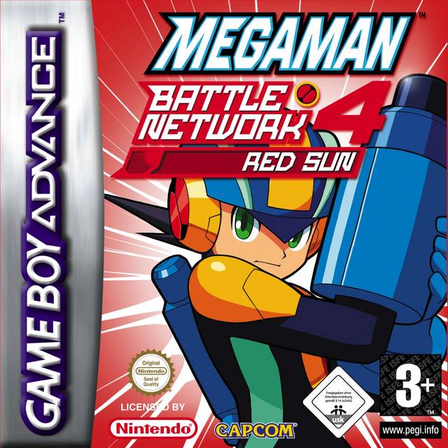 Front cover of Mega Man Battle Network 4: Red Sun for Game Boy Advance