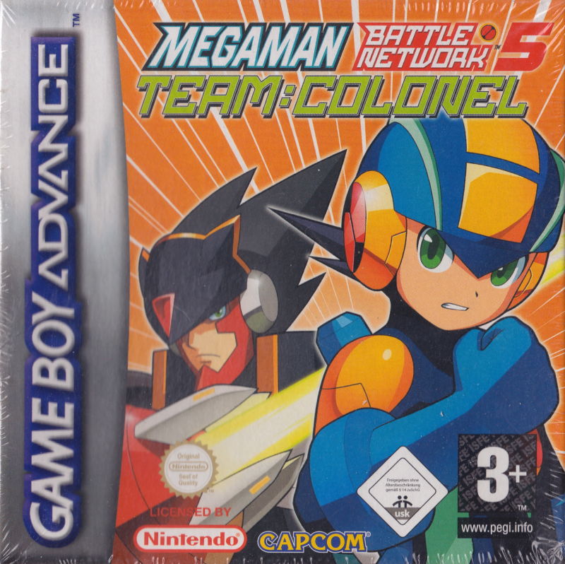 Front cover of Mega Man Battle Network 5: Team Colonel for Game Boy Advance