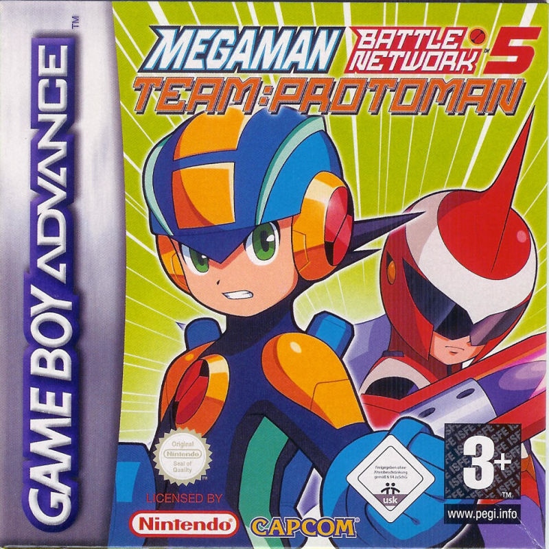 Front cover of Mega Man Battle Network 5: Team Protoman for Game Boy Advance