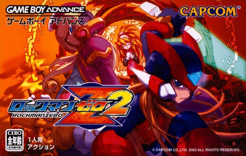 Front cover of Mega Man Zero 2 for Game Boy Advance