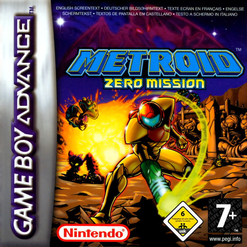 Front cover of Metroid: Zero Mission for Game Boy Advance