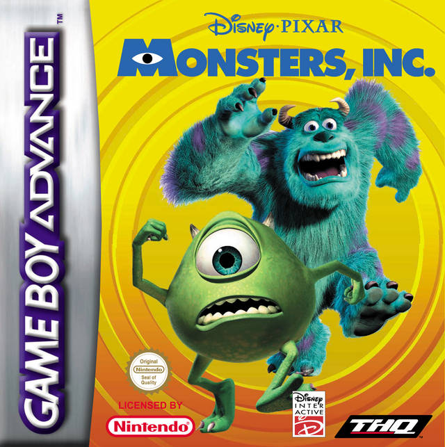 Front cover of Disney•Pixar Monsters, Inc. for Game Boy Advance