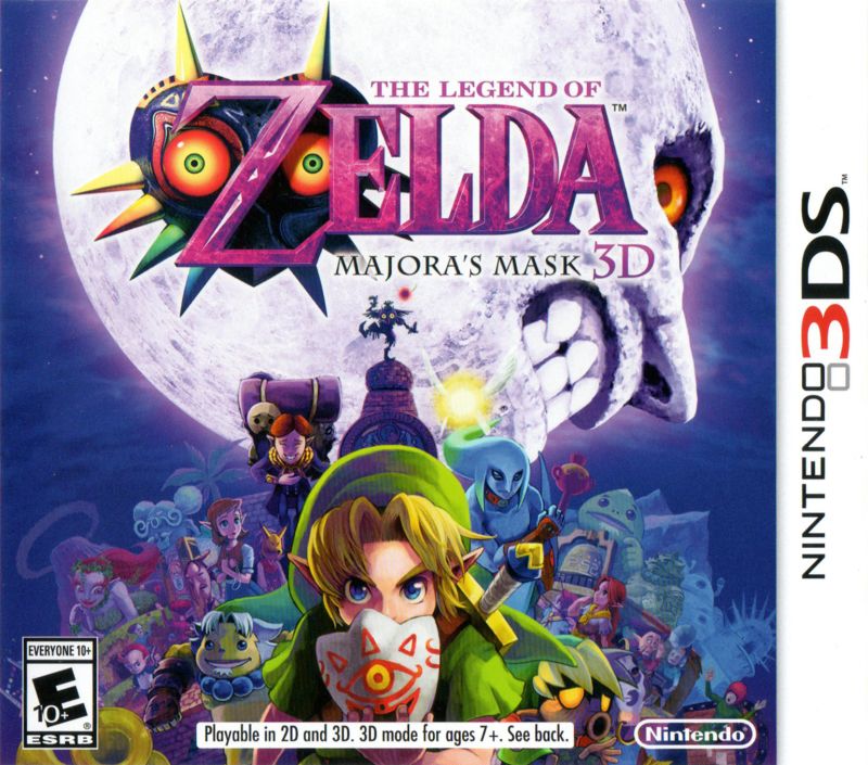 Front cover of The Legend of Zelda: Majora's Mask 3D for Nintendo 3DS