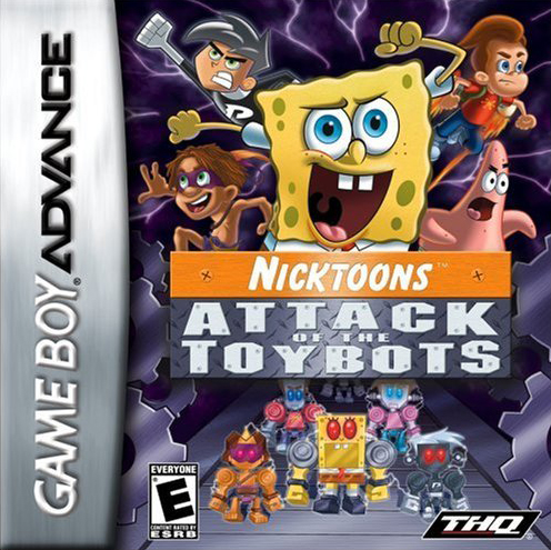 Front cover of Nicktoons: Attack of the Toybots for Game Boy Advance