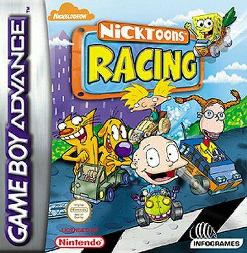 Front cover of NickToons Racing for Game Boy Advance