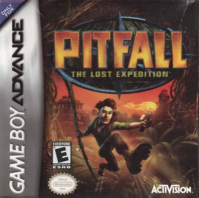 Front cover of Pitfall: The Lost Expedition for Game Boy Advance
