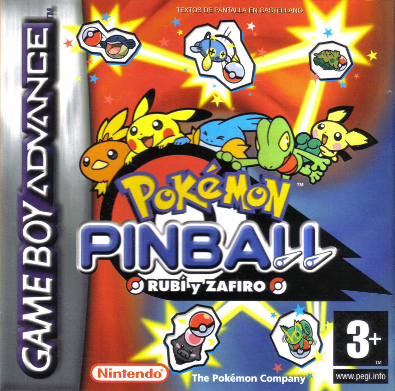 Front cover of Pokémon Pinball: Ruby & Sapphire for Game Boy Advance