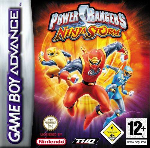 Front cover of Power Rangers: Ninja Storm for Game Boy Advance