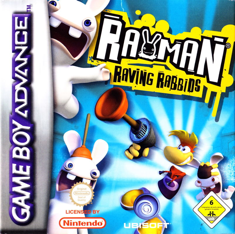 Front cover of Rayman: Raving Rabbids for Game Boy Advance
